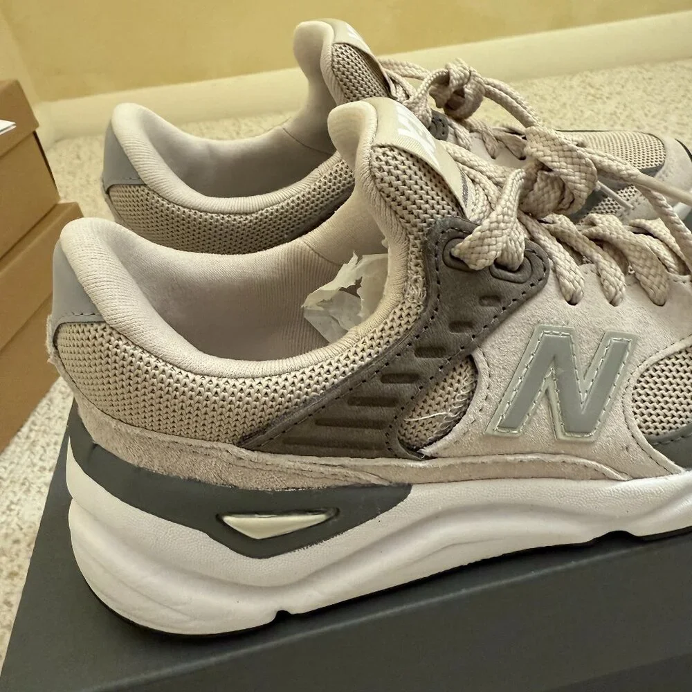 New Balance Beige and Gray Sneakers - Picture 11 of 14
